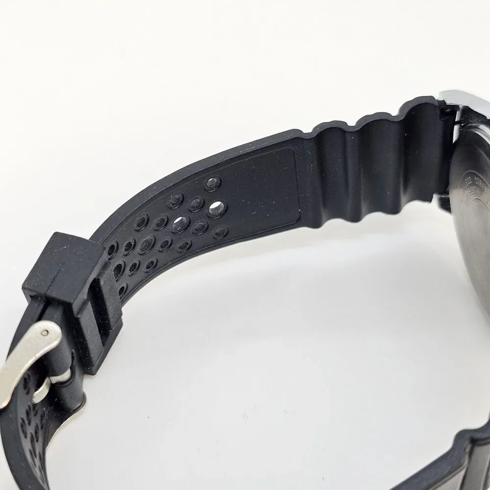 Men's‎ Digital Watch 38MM Black Plastic Band Straps New Battery